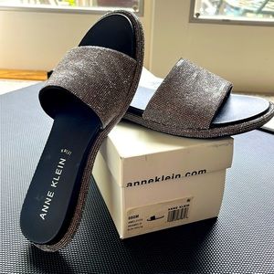 Anne Klein sandals  fun, compliment getting black crystal. Worn twice